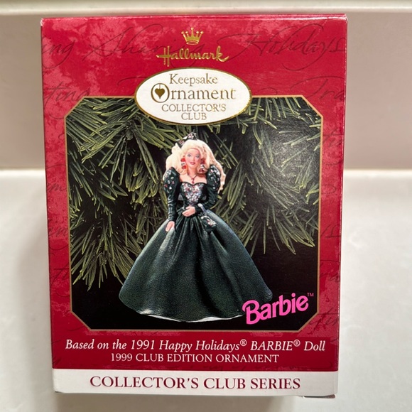1999 Club Edition Barbie Ornament from Hallmark - Picture 1 of 10
